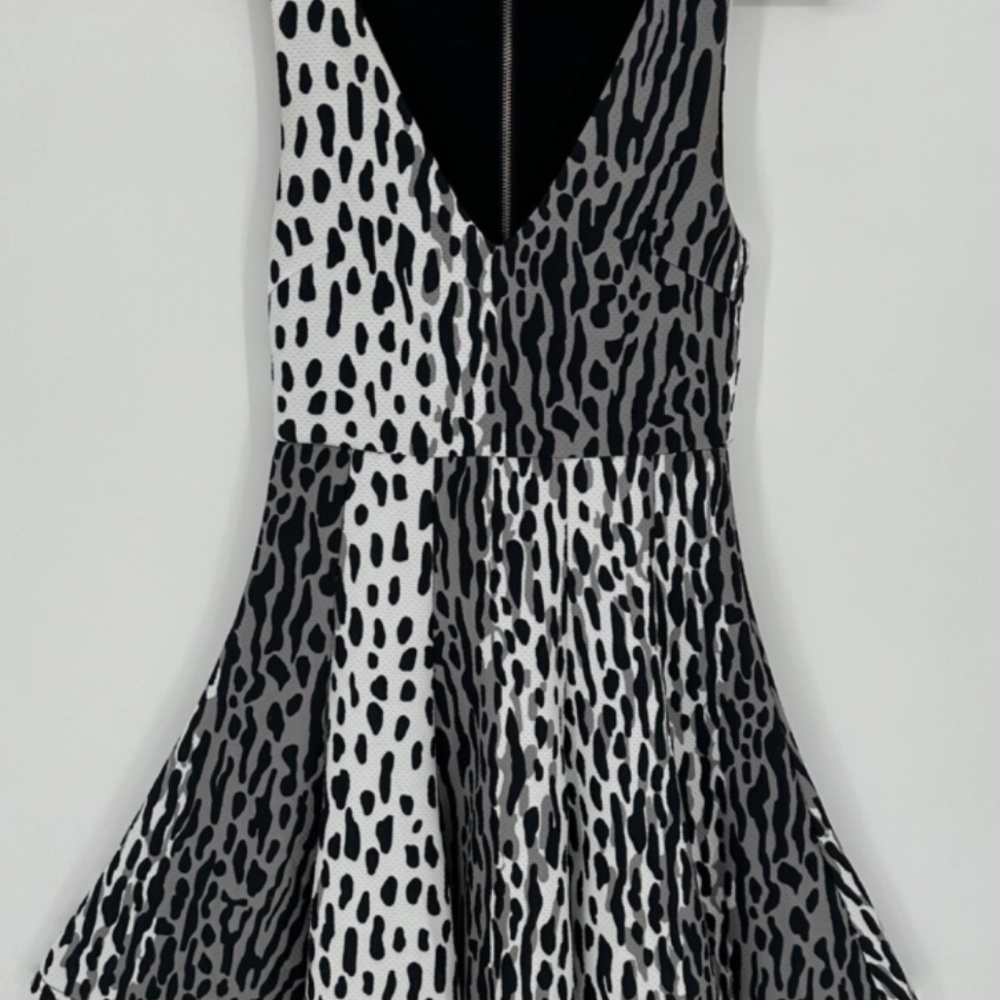 MINKPINK Leopard Print Flare Cocktail Dress